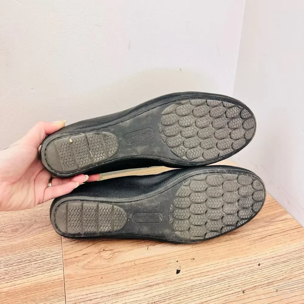 BareTraps Kellye Black Leather Loafers Women’s Size 9